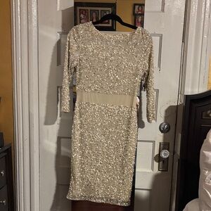 VENUS Sparkling Sequin Long Sleeve Dress